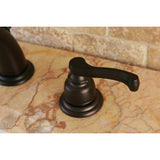 Royale GKB915FL Two-Handle 3-Hole Deck Mount Widespread Bathroom Faucet with Plastic Pop-Up, Oil Rubbed Bronze