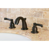 Royale GKB915FL Two-Handle 3-Hole Deck Mount Widespread Bathroom Faucet with Plastic Pop-Up, Oil Rubbed Bronze