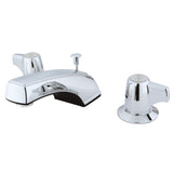 Americana GKB920B Two-Handle 3-Hole Deck Mount Widespread Bathroom Faucet with Retail Pop-Up, Polished Chrome