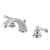 Royale GKB961FL Two-Handle 3-Hole Deck Mount Widespread Bathroom Faucet with Plastic Pop-Up, Polished Chrome