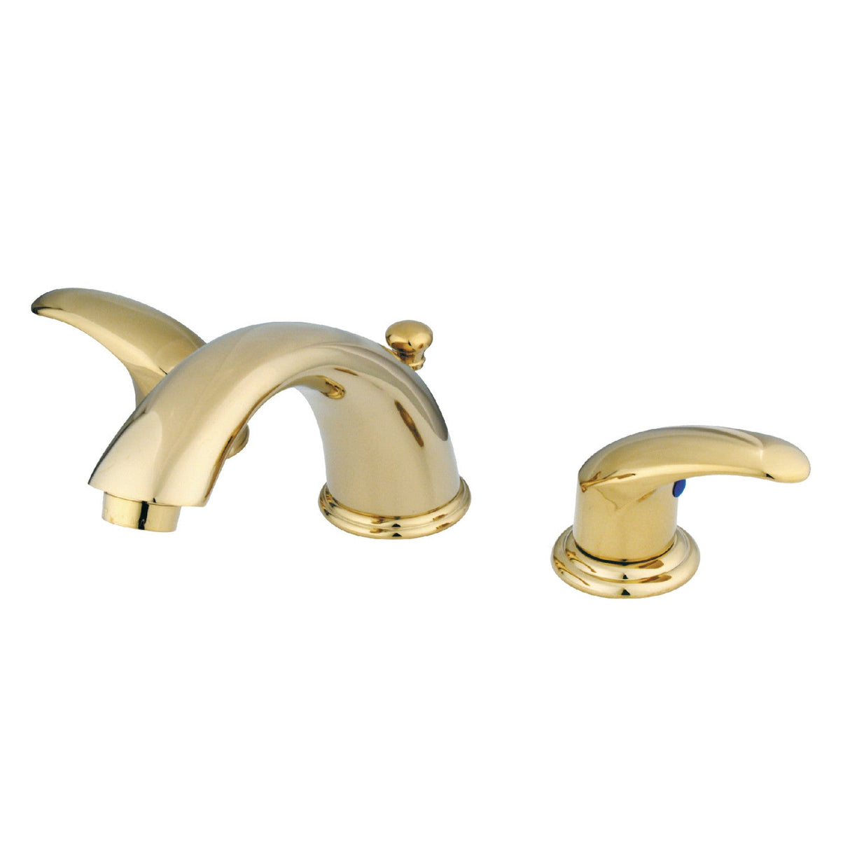 Legacy GKB962LL Two-Handle 3-Hole Deck Mount Widespread Bathroom Faucet with Plastic Pop-Up, Polished Brass