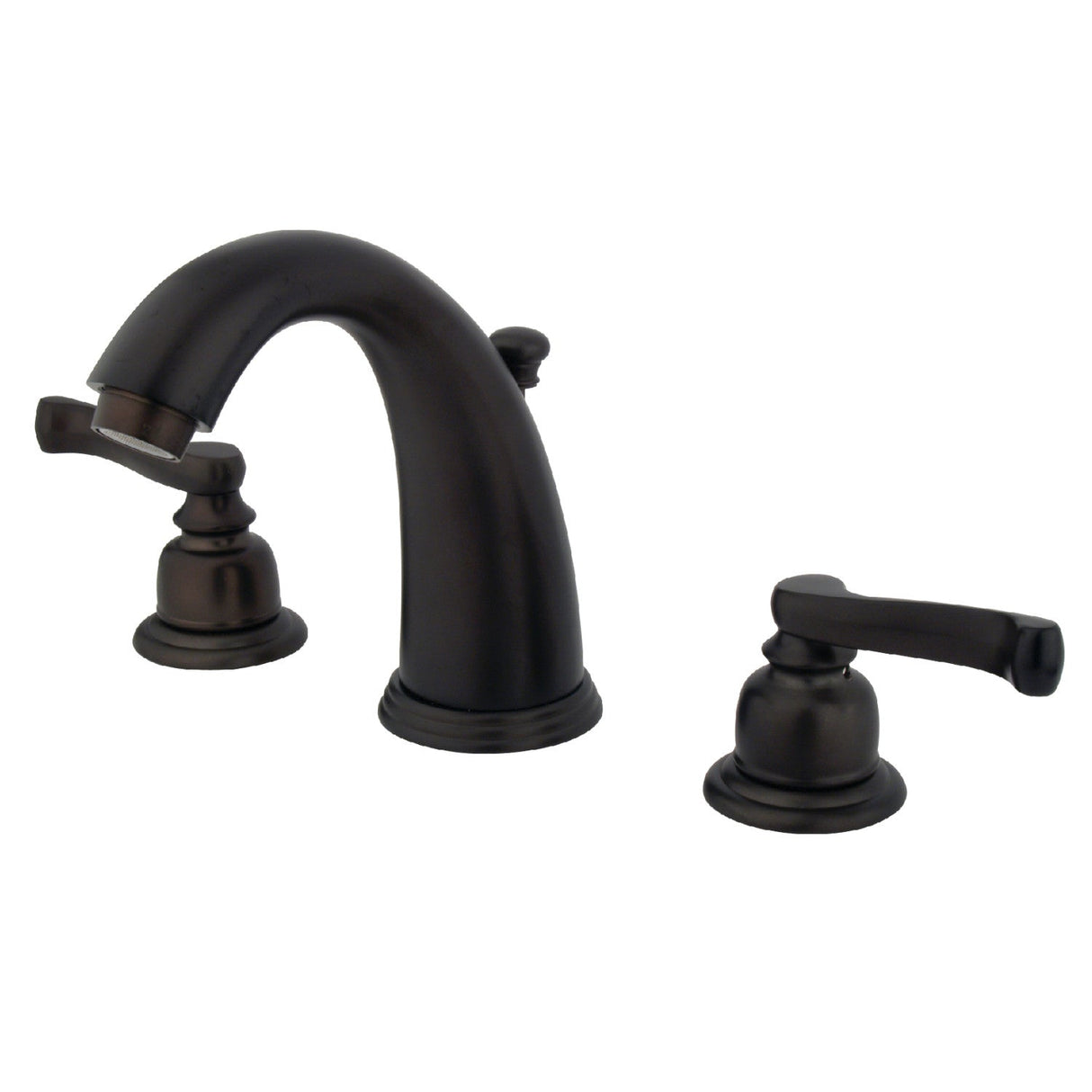 Royale GKB985FL Two-Handle 3-Hole Deck Mount Widespread Bathroom Faucet with Plastic Pop-Up, Oil Rubbed Bronze