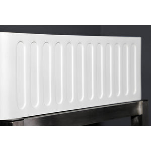 Arcticstone GKFA331810RM 33-Inch Solid Surface White Stone Apron-Front Single Bowl Farmhouse Kitchen Sink, Matte White