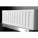 Arcticstone GKFA331810RM 33-Inch Solid Surface White Stone Apron-Front Single Bowl Farmhouse Kitchen Sink, Matte White