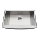 Uptowne GKTSF33209 33-Inch Stainless Steel Apron-Front Single Bowl Farmhouse Kitchen Sink, Brushed