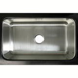 Loft GKUS3018 30-Inch Stainless Steel Undermount Single Bowl Kitchen Sink, Brushed