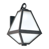 Brian Patrick Flynn for Crystorama Glacier 1 Light Black Charcoal Outdoor Sconce GLA-9701-OP-BC
