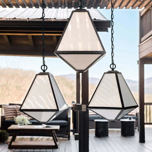 Brian Patrick Flynn for Crystorama Glacier 3 Light Black Charcoal Outdoor Pendant GLA-9705-OP-BC