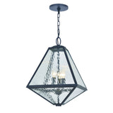 Brian Patrick Flynn for Crystorama Glacier 3 Light Black Charcoal Outdoor Pendant GLA-9705-WT-BC