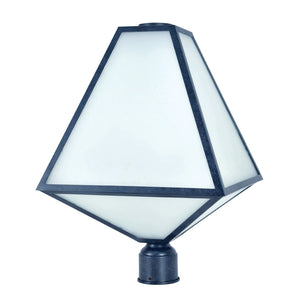 Brian Patrick Flynn for Crystorama Glacier 3 Light Black Charcoal Outdoor Post GLA-9709-OP-BC