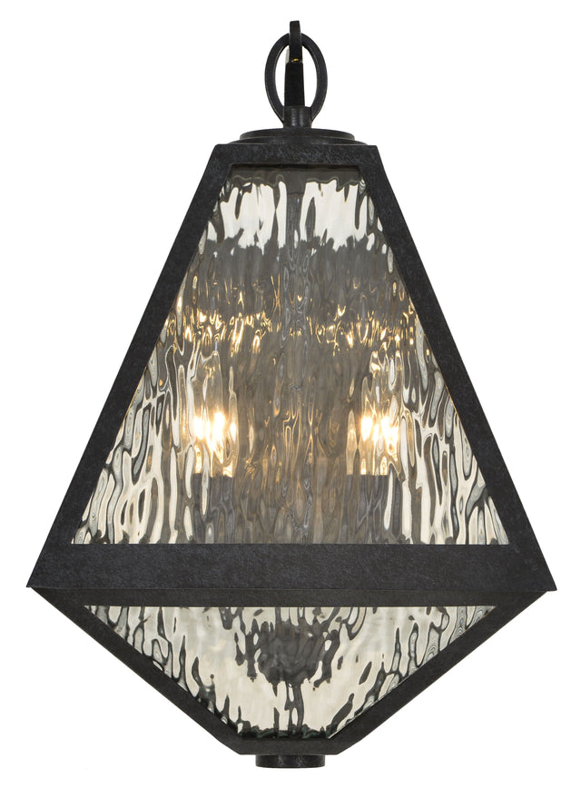 Brian Patrick Flynn for Crystorama Glacier 2 Light Black Charcoal Outdoor Sconce GLA-9722-WT-BC