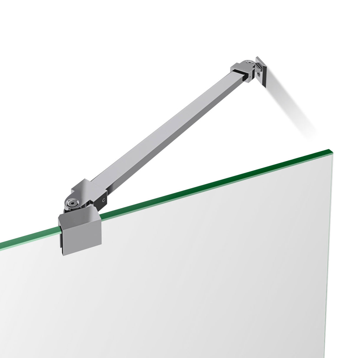 DreamLine Aqua Ultra 36 in. D x 60 in. W x 74 3/4 in. H Frameless Shower Door in Chrome and Left Drain Biscuit Base Kit