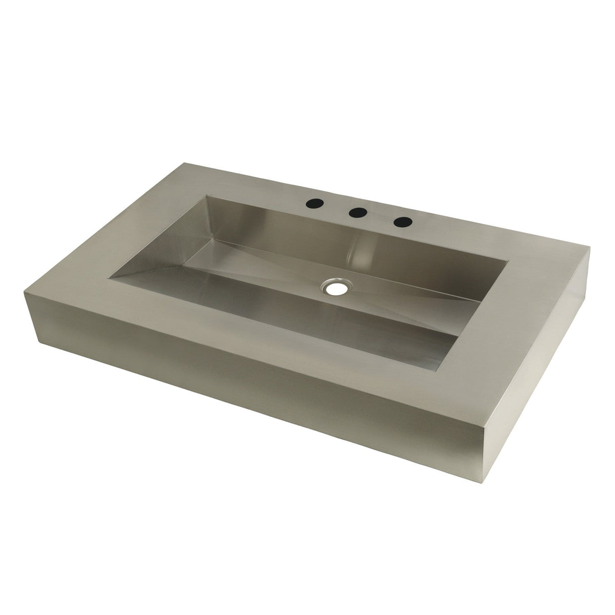 Kingston Commercial GLTS37225 37-Inch Stainless Steel Console Sink Top, Brushed