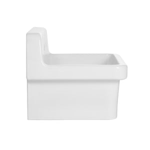 Doriteal GPKWS241917 24-Inch Ceramic Wall Mount Utility Sink, Glossy White
