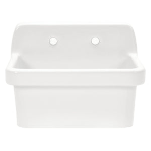 Doriteal GPKWS241917 24-Inch Ceramic Wall Mount Utility Sink, Glossy White