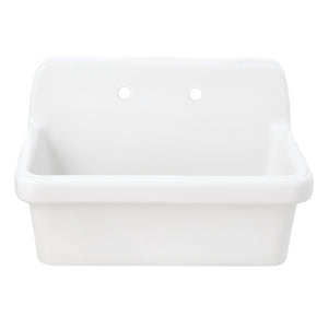 Doriteal GPKWS301918 30-Inch Ceramic Wall Mount Utility Sink, Glossy White
