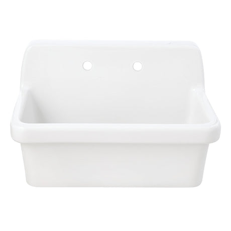 Doriteal GPKWS301918 30-Inch Ceramic Wall Mount Utility Sink, Glossy White