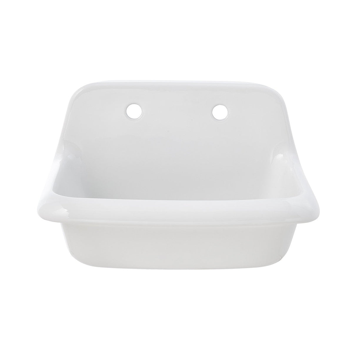 Doriteal GPLWS241715 24-Inch Ceramic Wall Mount Bathroom Sink, Glossy White