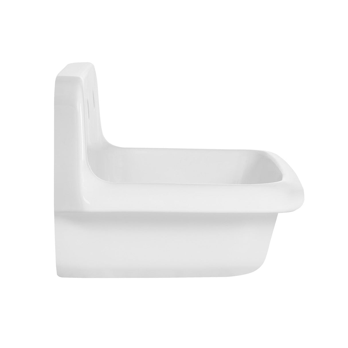 Doriteal GPLWS241715 24-Inch Ceramic Wall Mount Bathroom Sink, Glossy White