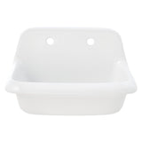 Doriteal GPLWS241715 24-Inch Ceramic Wall Mount Bathroom Sink, Glossy White