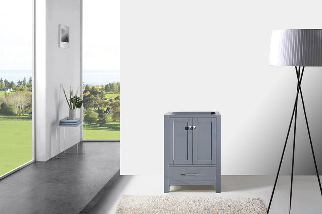 Virtu USA Caroline Avenue 24" Single Cabinet in White