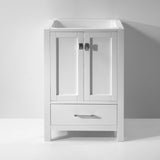 Virtu USA Caroline Avenue 24" Single Cabinet in White