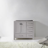 Virtu USA Caroline Avenue 36" Single Cabinet in White