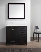 Virtu USA Caroline Avenue 36" Single Cabinet in White