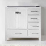 Virtu USA Caroline Avenue 36" Single Cabinet in White