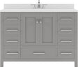 Virtu USA Caroline Avenue 48" Single Bath Vanity with Dazzle White Top and Round Sink - Luxe Bathroom Vanities Luxury Bathroom Fixtures Bathroom Furniture