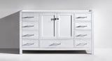 Virtu USA Caroline Avenue 60" Single Cabinet in White