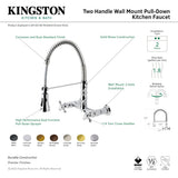 Heritage GS1245AX Wall Mount Pull-Down Sprayer Kitchen Faucet, Oil Rubbed Bronze