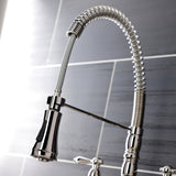 Heritage GS1276AL Two-Handle 2-Hole Deck Mount Pull-Down Sprayer Kitchen Faucet, Polished Nickel