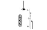 GRAFF Steelnox (Satin Nickel) M-Series Thermostatic Shower System - Shower with Handshower (Trim Only)  GS3.011WB-ALM22C3-SN-T