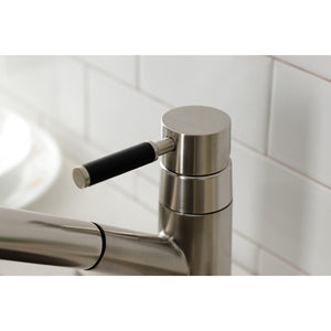 Kaiser GSC8578DKL Single-Handle 1-or-3 Hole Deck Mount Pull-Out Sprayer Kitchen Faucet, Brushed Nickel