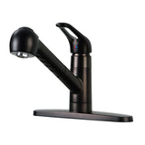 Century GSC885NCLSP Single-Handle 1-or-3 Hole Deck Mount Pull-Out Sprayer Kitchen Faucet, Oil Rubbed Bronze