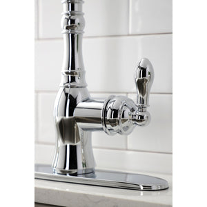 American Classic GSY7701ACLBS Single-Handle 2-or-4 Hole Deck Mount Kitchen Faucet with Brass Sprayer, Polished Chrome