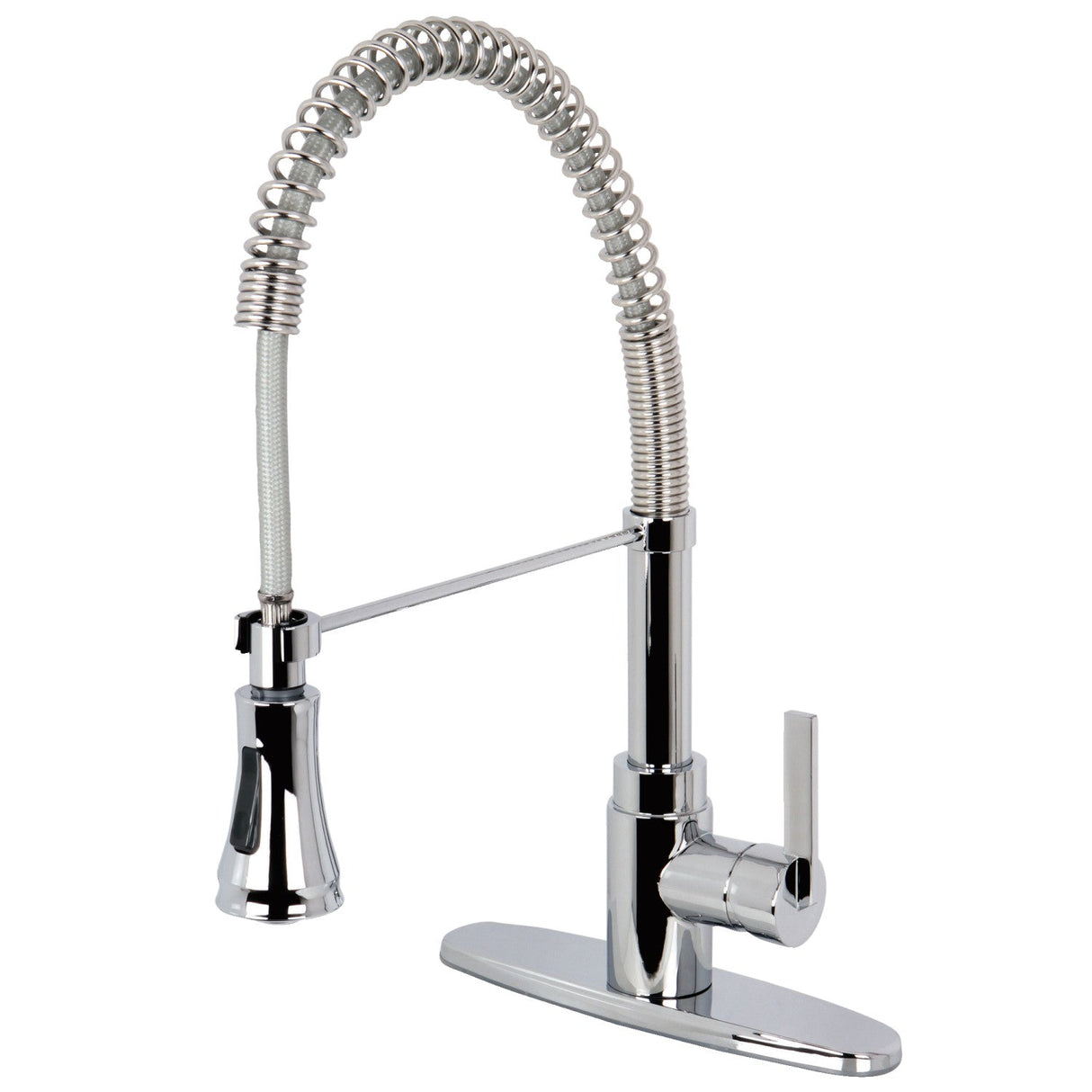 Continental GSY8871CTL Single-Handle 1-or-3 Hole Deck Mount Pre-Rinse Kitchen Faucet, Polished Chrome