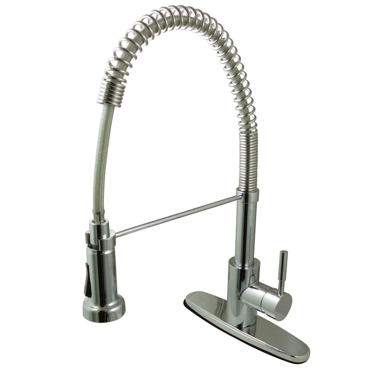 Concord GSY8881DL Single-Handle 1-or-3 Hole Deck Mount Pre-Rinse Kitchen Faucet, Polished Chrome
