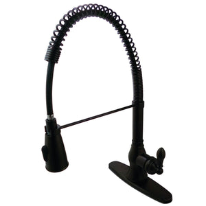 American Classic GSY8895ACL Single-Handle 1-or-3 Hole Deck Mount Pre-Rinse Kitchen Faucet, Oil Rubbed Bronze