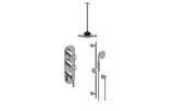 GRAFF Gunmetal PVD M-Series Thermostatic Shower System - Shower with Handshower (Rough & Trim)  GT3.041WB-LM56C18-GM