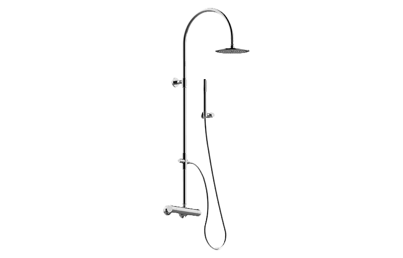 GRAFF Polished Chrome Round Exposed Thermostatic Shower GX-8940-PC