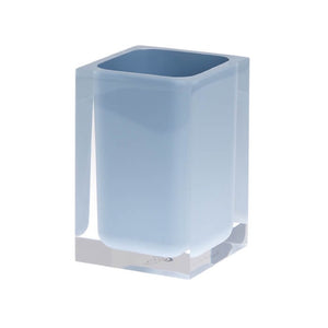 Square Sky Blue Toothbrush Holder