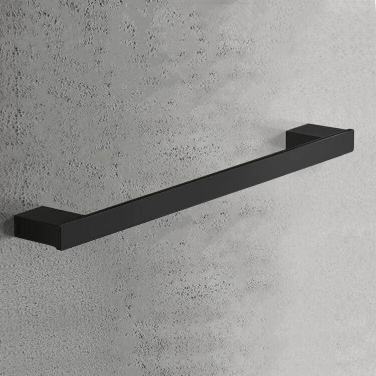 Towel Bar, Square, 18 Inch, Matte Black