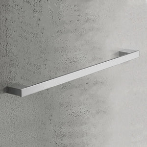Towel Bar, Square, 24 Inch, Polished Chrome