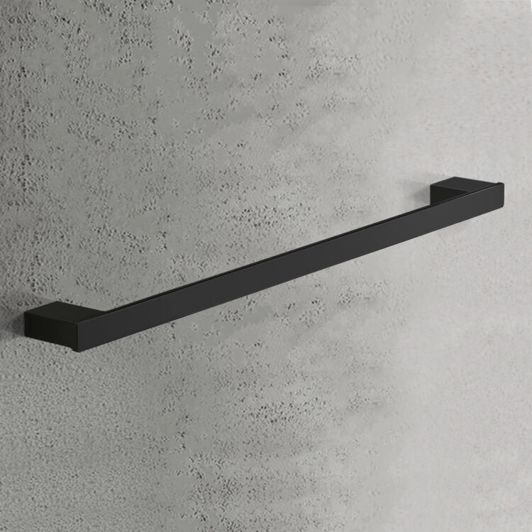 Towel Bar, Square, 24 Inch, Matte Black