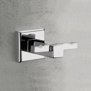 Double Bathroom Hook, Polished Chrome