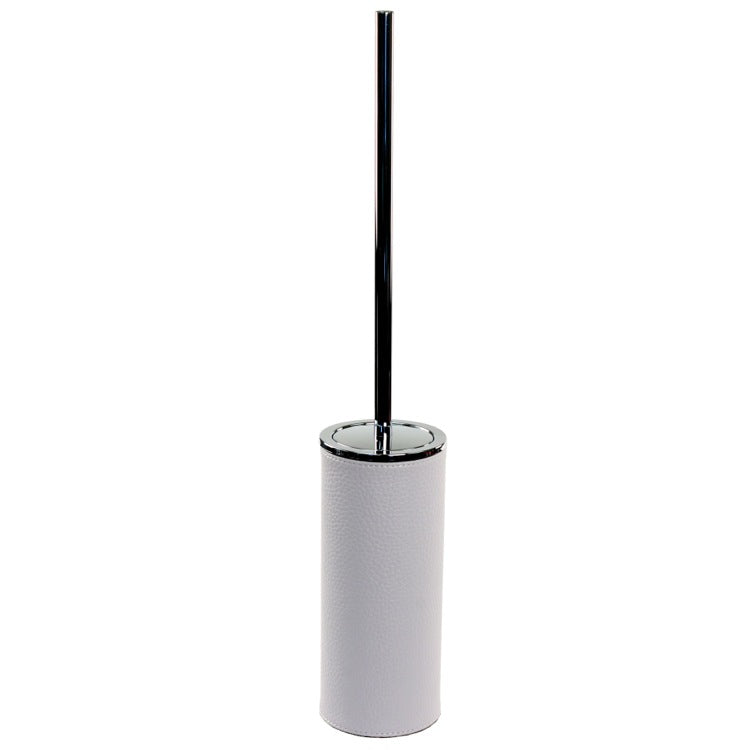 Toilet Brush Holder, Free Standing, Made From Faux Leather Available in Three Finishes