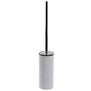Toilet Brush Holder, Free Standing, Made From Faux Leather Available in Three Finishes