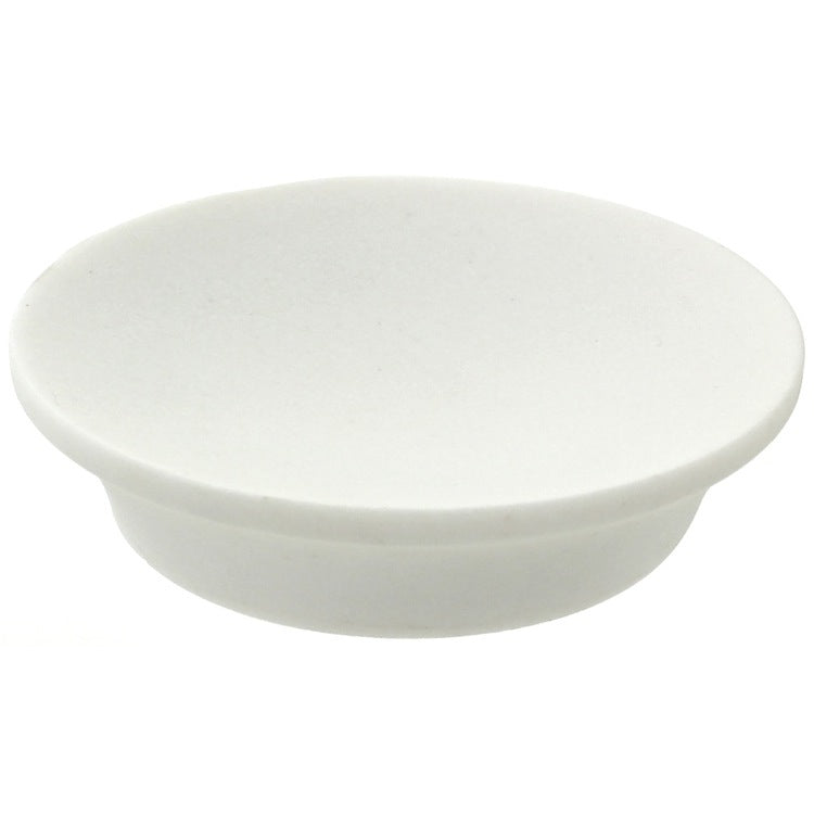 Round Soap Dish Made From Stone in White Finish